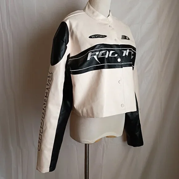 ❤️😲❤️ WOW Just in🎄🎄 Dazy Cropped Formula 1 Moto Jacket - Picture 5 of 16